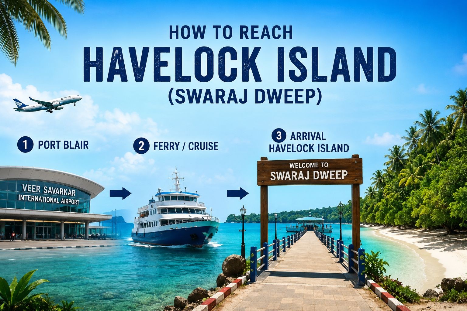 How To Reach Havelock Island (Swaraj Dweep) Andaman Islands