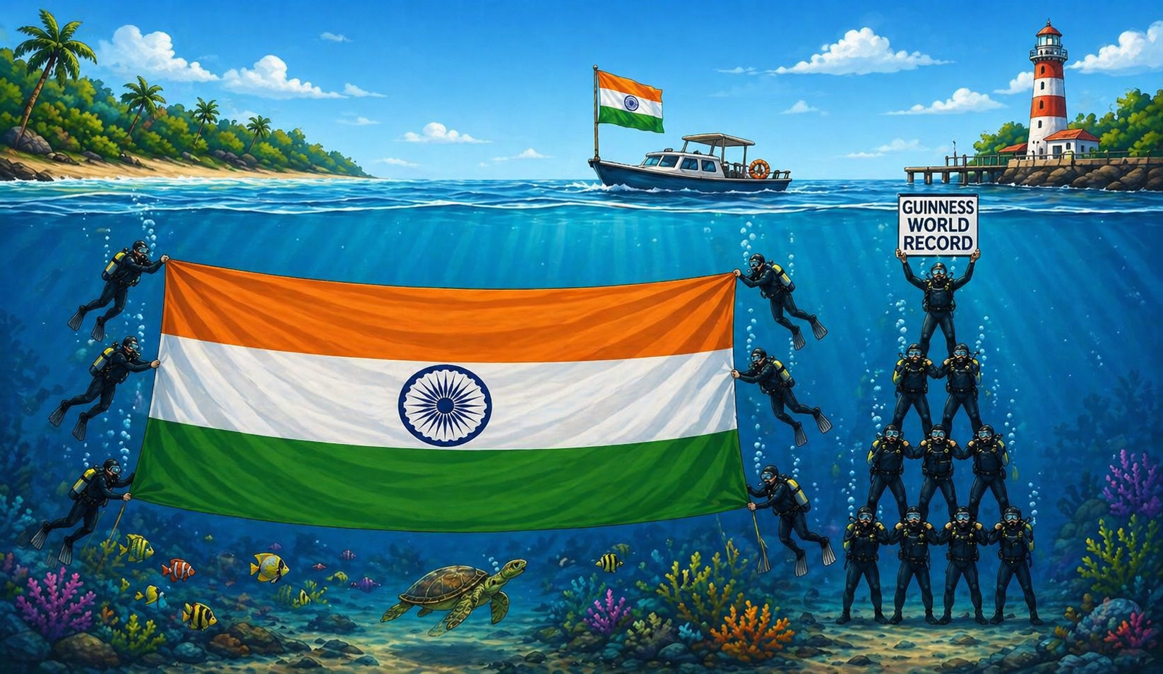 Guinness World Record in the Andaman Islands
